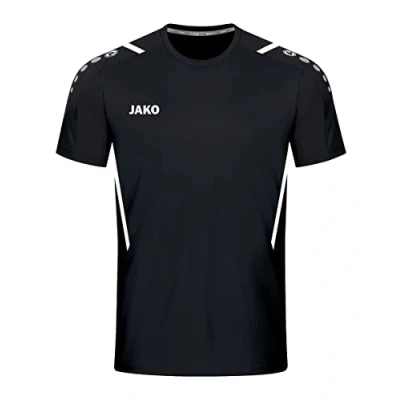 Image de JAKO Maillot Challenge (Manches Courtes), Mixte, Noir Et Blanc, L
