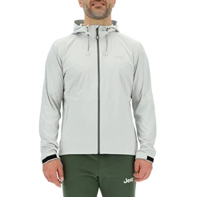 Image de JEEP O102714 J955 J VESTE SOFTSHELL HOMME LÉGÈRE à capuche avec poches zippées J23S Glacier Grey XL