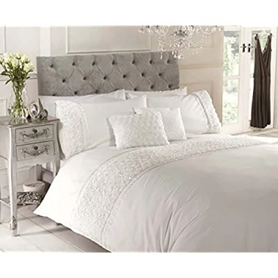 Image de Rapport Duvet Ensemble de housse couette Literie Rose et ruban surélevés Polycoton, coton polyester