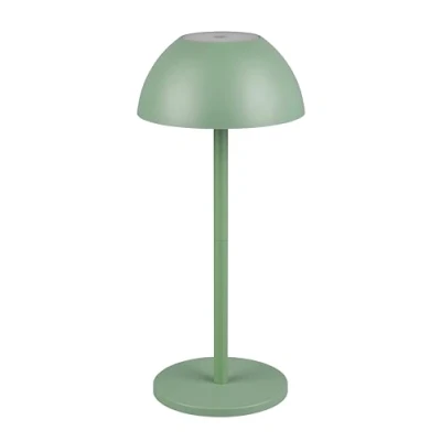 Image de Reality Leuchten R54106149 Ricardo Lampe de table d&#039;extérieur à batterie en plastique Vert pistache avec 4 LED 1,7 W