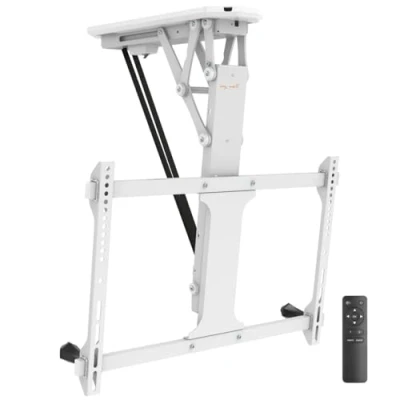 Image de Support TV pour plafond motorisé réglable en hauteur MY WALL HL 41 MWL Blanc Taille d&#039;écran recommandée: 70