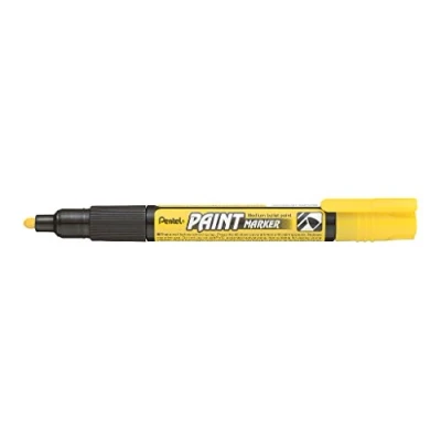 Image de Pentel Paint Marker Marqueur peinture couvrante à Pointe conique moyenne Jaune
