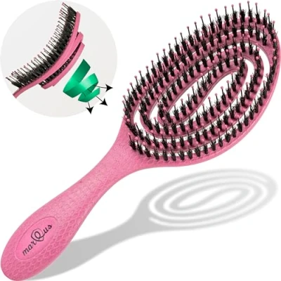 Image de MarQus brosse poils sanglier cheveux démêlante pour tous les types de avec encore plus a
