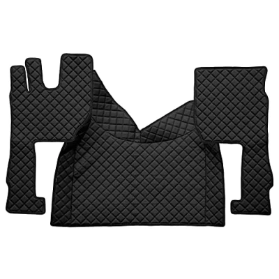 Image de F CORE Tapis de entierement Le Sol Camion compatibilité pour Volvo FH 4 01.13 12.19 5 01.20 AUTOMAT Noir