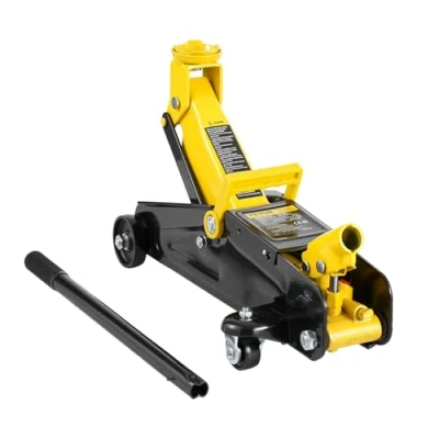 Image de VEVOR Cric Rouleur 2 tonnes, de Plancher Hydraulique à Profil Bas, Hauteur Levage 125,2 335 mm, Pompe Rapide Piston Unique, pour Lever Camion SUV Entretien Automobile Atelier