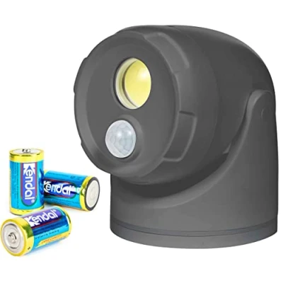 Image de Northpoint Spot LED à Piles avec détecteur de mouvement et piquet 5000 K Blanc neutre 450 lm Minuteur intégré D incluses Anthracite