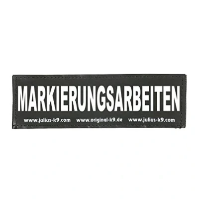 Image de Patchs Interchangeables, 1 paire, MARKIERUNGSARBEITEN, Taille: Grand, Noir