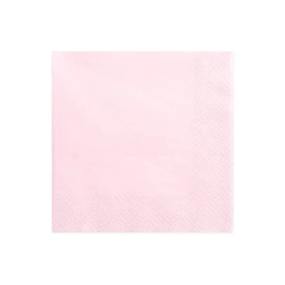 Image de 20 serviettes rose pastel