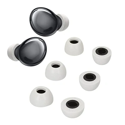 Image de kwmobile 6X Embout Compatible avec Samsung Galaxy Buds Pro Embouts de Rechange en Mousse pour Écouteurs 3 Tailles S M L Gris