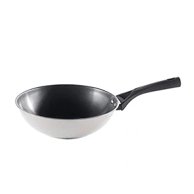 Image de Pyrex 8019841 Expert Touch Wok en Inox Ø 28 cm Compatible tous Feux dont Induction Revêtement Anti Adhésif Renforcé Longue Durée
