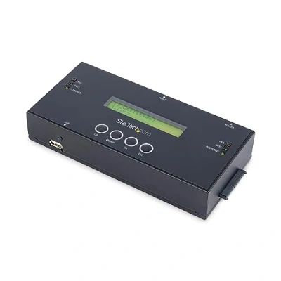 Image de StarTech.com duplicateur et effaceur autonome 1:1 pour disques durs SATA SAS de 2,5&quot; 3,5&quot; Solid state disque…