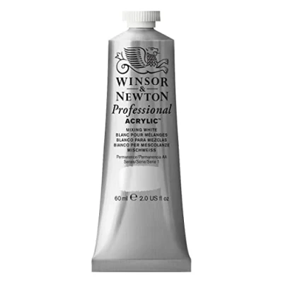 Image de Winsor &amp; Newton Professional Acrylique Tube 60ml 415 Blanc pour Mélanges