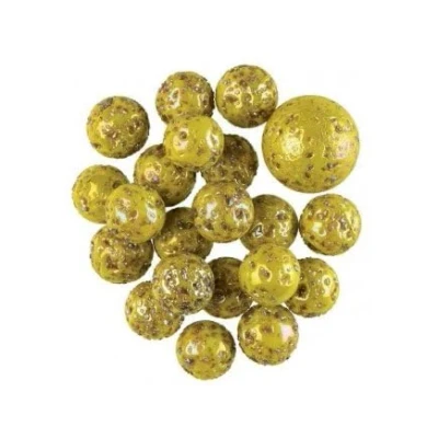 Image de Filet 20 Billes 16 mm + 1 calot 25 mm, Theme Gecko lezard Jaune/Vert, Pois Jeu Recreation Set Jouet Enfant et Une Carte Animaux