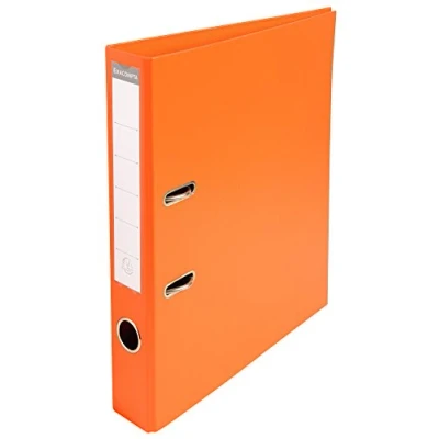 Image de Exacompta Réf. 53544E 1 Classeur à levier A4 Prem&#039;Touch Dos de 50 mm Mécanique 55 Dimensions extérieures : 32 x 29 5 cm Format classer Coloris Orange