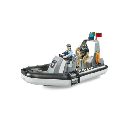 Image de Bruder speedboot met zwaailicht, 2 fig. en toebehoren