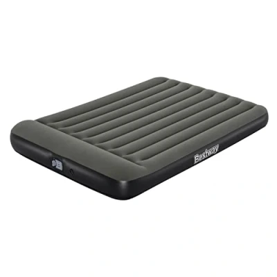 Image de Bestway Lit gonflable TriTech avec pompe à batterie intégrée Double XL/lo 203 x 152 30 cm, Gris