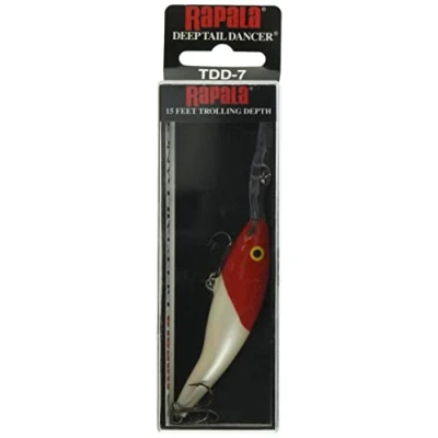 Image de Rapala Red Head Deep Dancer Leurre Balsa avec Bavette Matériel de Pêche d’Eau Douce Prof Nage 6m Taille 9cm / 13g Fabriqué en Estonie Unisex Adult, 9 cm 13