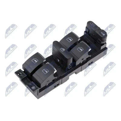 Image de NTY EWS VW 180 Interrupteur, lève vitre avant gauche VOLKSWAGEN: Golf 4, 4 Variant, Passat B5 Berline, SEAT: Leon I 3/5 portes