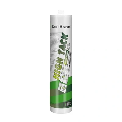 Image de Den Braven HIGH TACK Blanc Adhésif Professionnel de Haute Qualité avec une Adhérence Initiale Extrêmement Elevée Adhère Parfaitement sans Apprêt sur Surfaces même Humides Cartouche 290ml