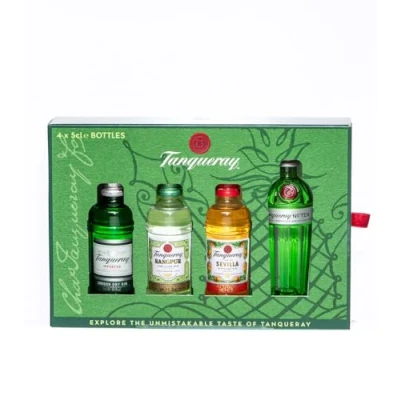 Image de Tanqueray Gin Miniaturen Set 43,3% Vol. 4 x 50 ml