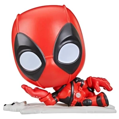 Image de Marvel Motormouth Deadpool, Jouet Parlant électronique de 12,5 cm, Sons, lumières et Plus 50 Phrases, Super héros, dès 14 Ans Version Anglais