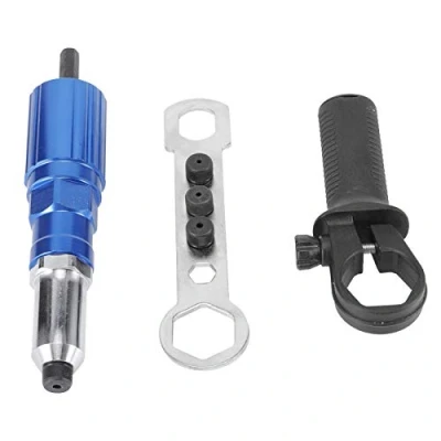 Image de Attachement de tête pistolet à rivets, accessoire perceuse rivets pour riveteuse électrique Rivet écrou rivetage outil foret adaptateur conversion insérer o