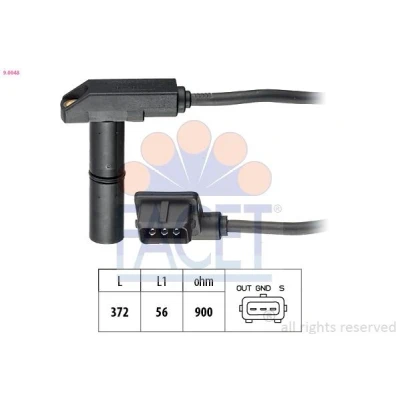Image de Capteur d&#039;angle, vilebrequin FACET 9.0048
