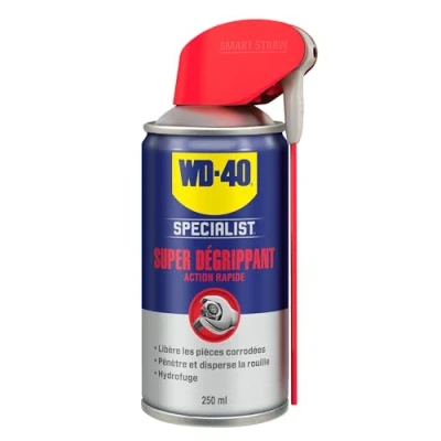 Image de WD 40 Specialist Super Dégrippant Spray Double Position Efficacité Immédiate Dégrippe rapidement et facilement Résistant à l&#039;Eau Compatible Tous Métaux 250 ML