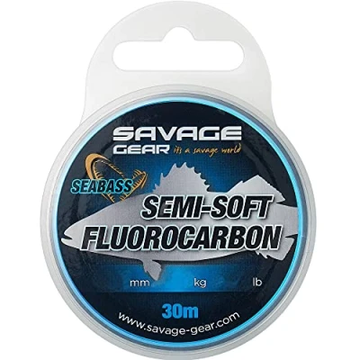Image de Savage Gear Semi Soft Fluorocarbon Seabass 30 m 0,25 mm 3,66 kg Fluorocarbone