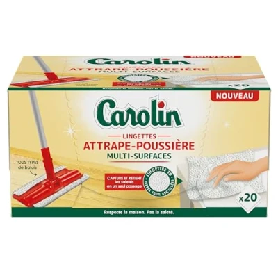 Image de Carolin Lingettes Attrape Poussière x20