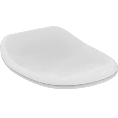 Image de Ideal Standard Abattant WC Kimera K700801 Facile à installer Résistant Ne rouille pas Fixations incluses Blanc, Lunette Toilette, Siège WC, Modèle authentique