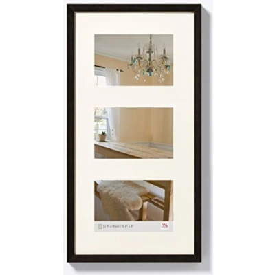 Image de walther design Cadre photo noir 3X 10x15 cm Gallery Frame Peppers en bois BP315B