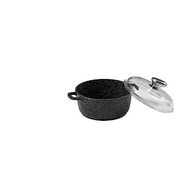 Image de Pradel Excellence 52398M Faitout 20 cm &quot;Façon Pierre&quot; en Fonte d&#039;Aluminium, tous Feux dont Induction