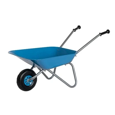 Image de Rolly Toys brouette pour enfants (Couleur bleue/argent, de jardin en métal, jouet 2,5 ans et plus, capacité charge jusqu&#039;à 25 kg, outil bleu clair enfants) 271764