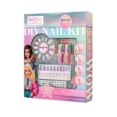 Image de WOW Generation Kit nail art DIY pour jeunes filles Set de manucure enfant