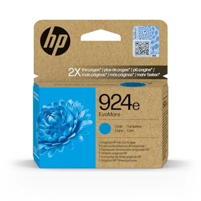 Image de HP 924e Cartouche d’Encre Authentique Cyan EvoMore