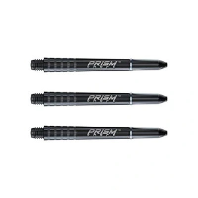 Image de WINMAU Prism Force Noir Solide Tiges de Fléchettes Intermédiaire en Polycarbonate 1 Jeu par Paquet (3 Arbres au Total)