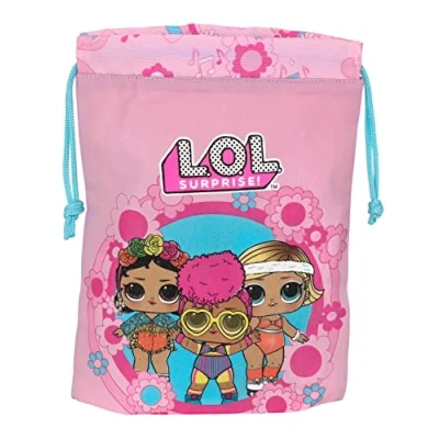 Image de LOL SURPRISE! Glow Girl Sac à déjeuner Trousse de rangement qualité optimale, résistance maximale, porte nourriture, loisirs, 20 x 25 cm, rose, Estándar, Décontracté