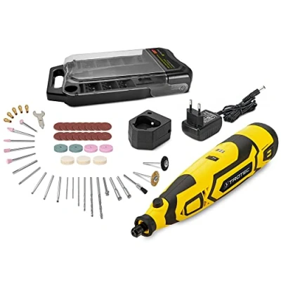 Image de TROTEC Outil multifonctions sans fil PMTS 01 12V avec set de 51 accessoires présélection la vitesse à 7 niveaux