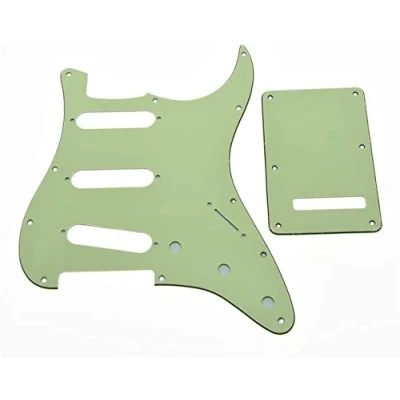 Image de Dopro Pickguard SSS 11 trous pour Stratocaster ST Vert menthe 3 plis