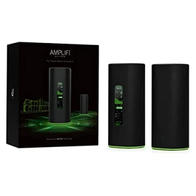Image de AmpliFi Alien WiFi Kit routeur sans Fil Gigabit Ethernet Bi Bande (2,4 GHz / 5 GHz) Noir, Vert