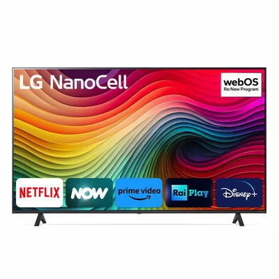 Image de LG Nanocell TV 2024 65NANO81 65 Pouces UHD Processeur α5 Gen7 AI 4K, Bleu foncé