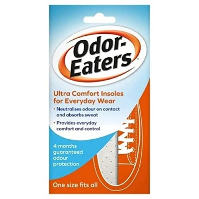 Image de Odor Eaters Semelles confortables ultra confortables, anti odeurs, désodorisantes, pour un usage quotidien