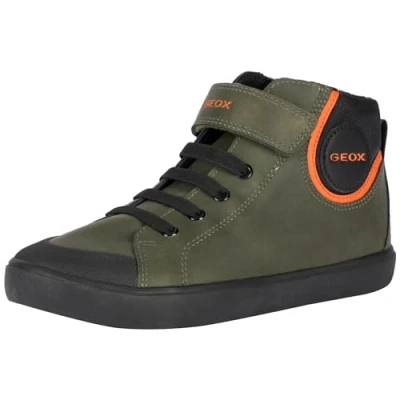 Image de Geox Garçon J Gisli Boy F Basket, Dk Green Black, 36 EU
