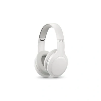 Image de SPC Heron Studio Casque Bluetooth sans Fil avec autonomie de 30h, Double Connexion simultanée, Microphone intégré, Prise aux in, et Pliable, Couleur Blanc