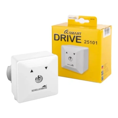 Image de Schellenberg 25101 Interrupteur à clé pour motorisation porte de garage, avec 3 clés incluses, Blanc
