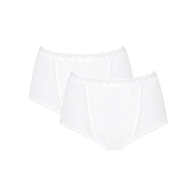Image de Sloggi Femme Control Maxi 2p Culotte, Blanc (White 0003), 40 EU
