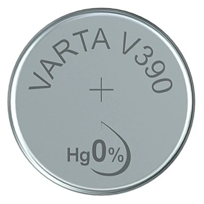 Image de VARTA 14501390 Pile Bouton V390 de 1,5 V, capacité 80 mAh, système Chimique oxyde d&#039;argent, pour appareils électroniques Quotidiens Assurer Une Alimentation optimale en énergie