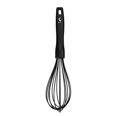 Image de Lurch Smart Tool 240609 Fouet en silicone platine sans BPA avec noyau nylon Noir 32 cm