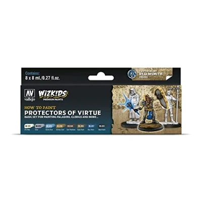 Image de Acrylicos Vallejo Kit de Peinture WizKids Protectors of Virtue 8 x ML modélisme, 080252, (Lot 8)
